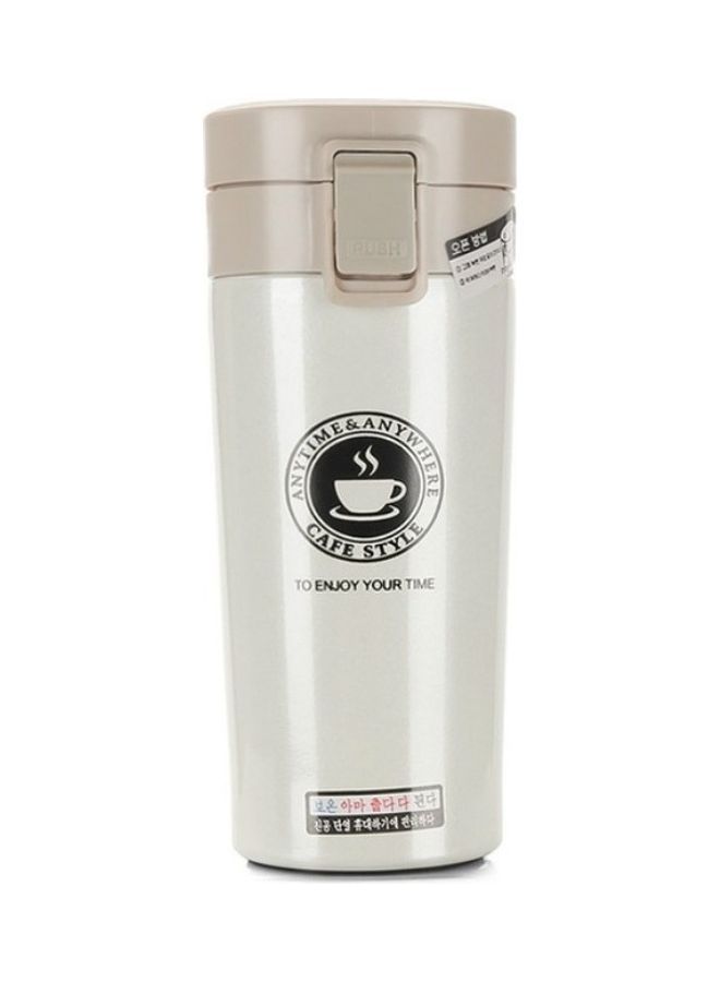 نيبمينينت ترمس مفرغ من الهواء بجدار مزدوج الستانلس ستيل أبيض - Image 1