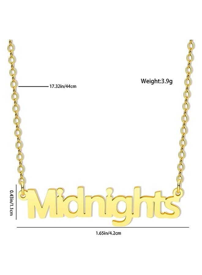 Taylor Swift Inspired Necklace For Women,Swiftie Outfit Jewelry,Folklore Music Album Badge,Singer Inspired Necklace Music Lover Fans Gifts For Eras Tour - Image 2