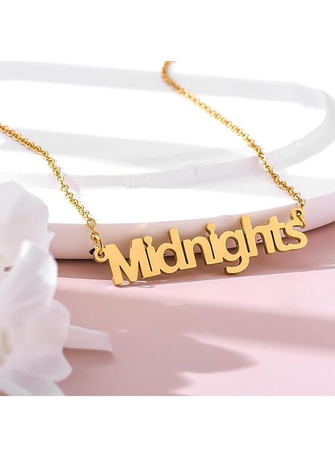 Taylor Swift Inspired Necklace For Women,Swiftie Outfit Jewelry,Folklore Music Album Badge,Singer Inspired Necklace Music Lover Fans Gifts For Eras Tour - Image 3