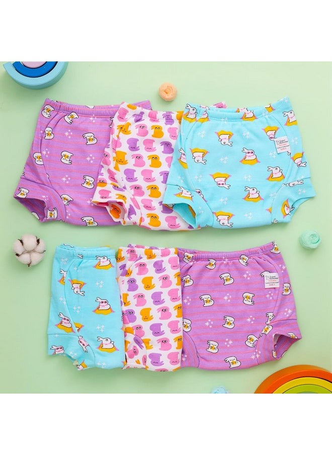Superbottoms - superbottoms Padded Underwear™ | for Potty Training & Mess-Free Diaper-Free time | Prevents Pee Puddles | 3 Layers of Premium Cotton Padding (No Sponge) | (Bummy World, Size: 2, Pack of 6) - Image 1