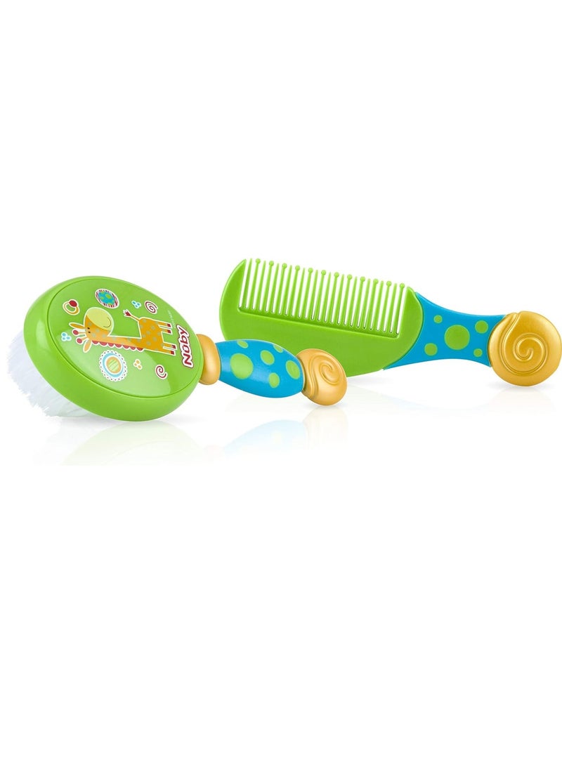 Nuby - Baby Grooming Comb and Brush Baby Gift Set - Image 1