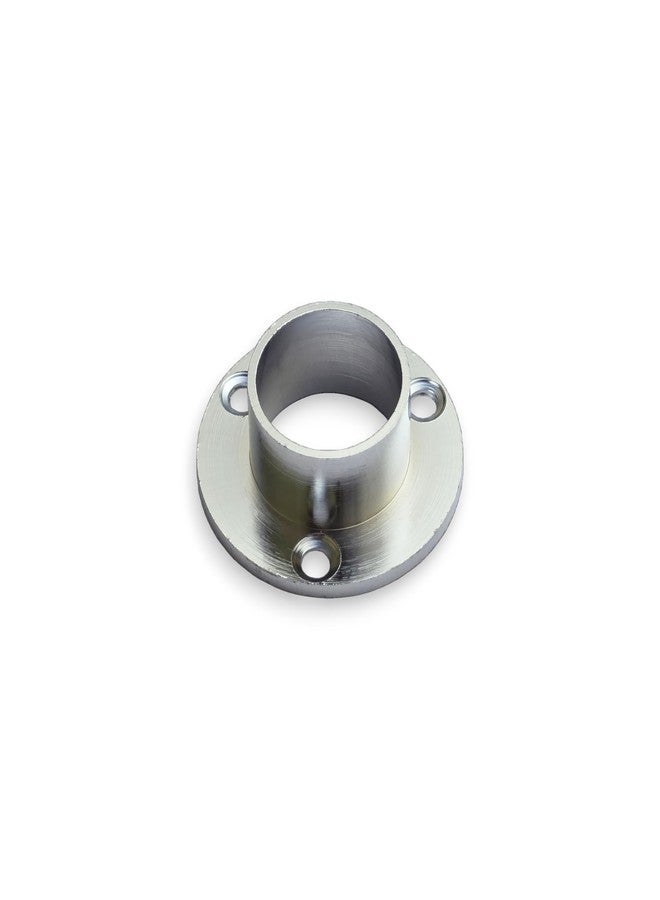 Moksh Plus Brass Fix Socket, Conceal Socket 1/2 Inch (12mm), Aldrop Hole Cover & Guard, Curtain Rod Holder Flange, and Pipe Bracket (Pack of 4 Pcs.) (Chrome (C.P.)) - Image 4
