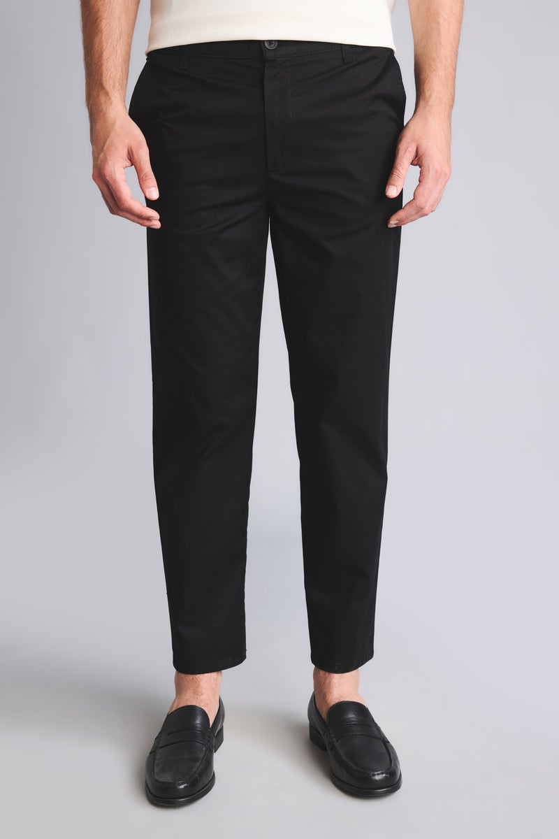 DeFacto Black Man Tapered Fit Trousers Casual - Image 3