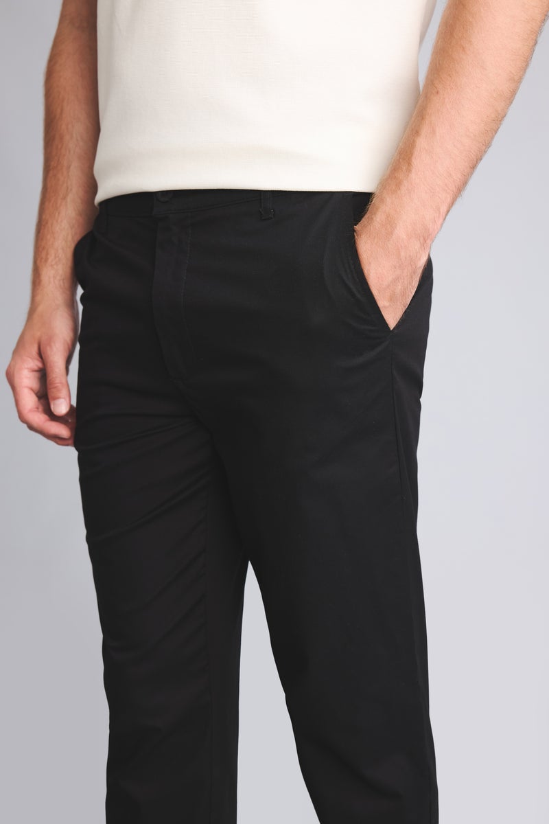 DeFacto Black Man Tapered Fit Trousers Casual - Image 4