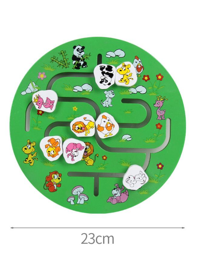 Wooden Number Maze with Sliders Preschool Educational Toy Learning Toys for 3 Year's, Kids Puzzles Game for Kids, Animal Maze - Image 2