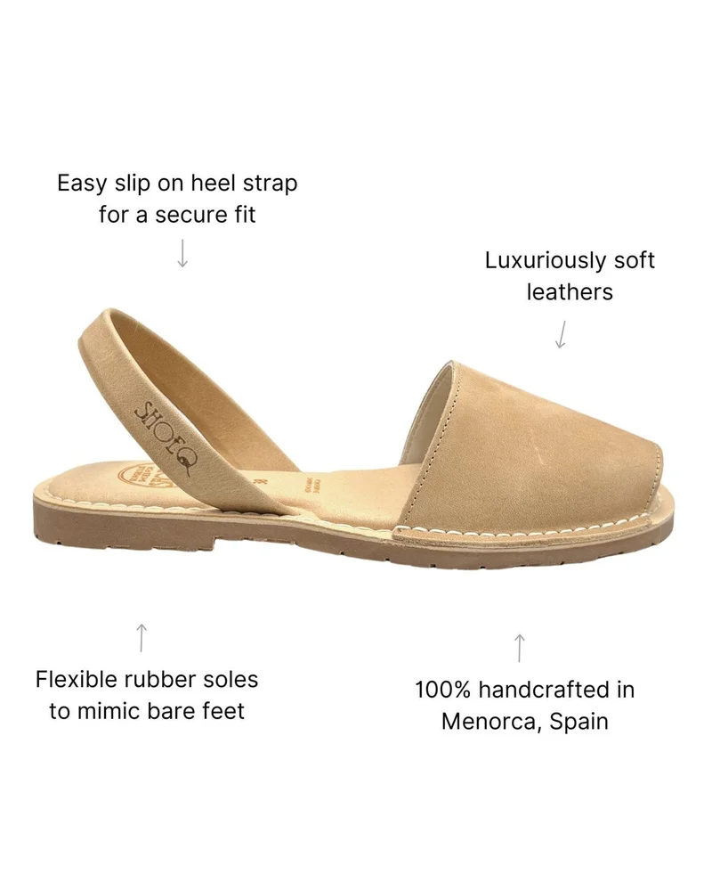 SHOEQ Caramel Luxe Avarca for Women | Best Price UAE