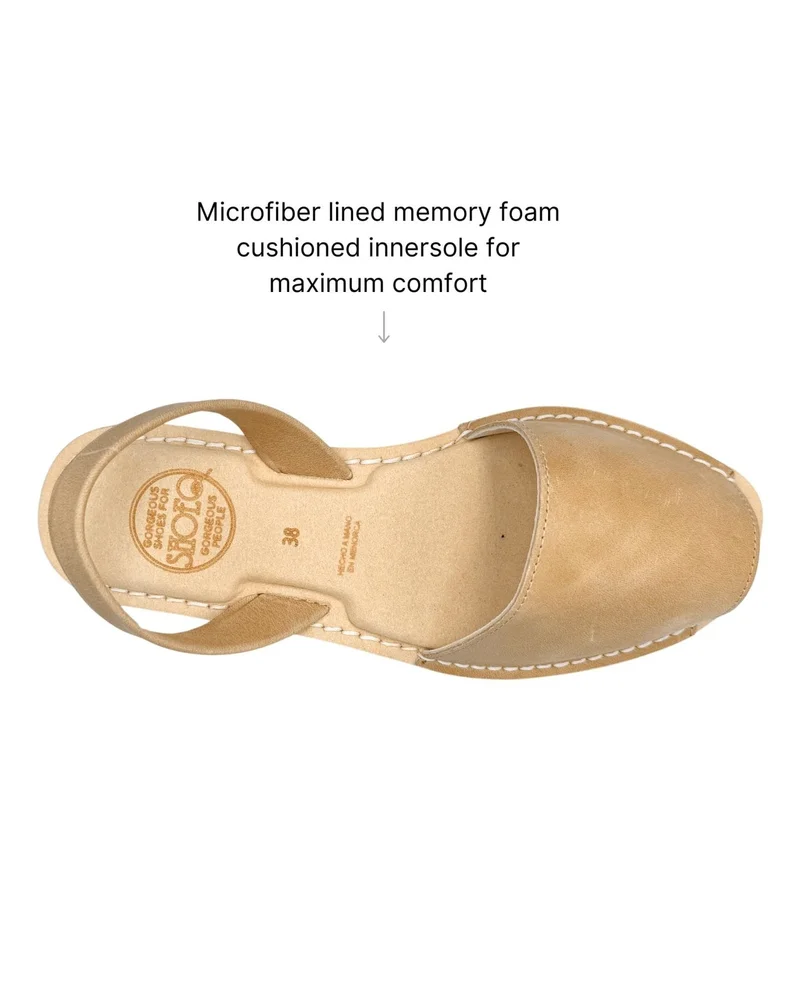 SHOEQ Caramel Luxe Avarca for Women | Best Price UAE