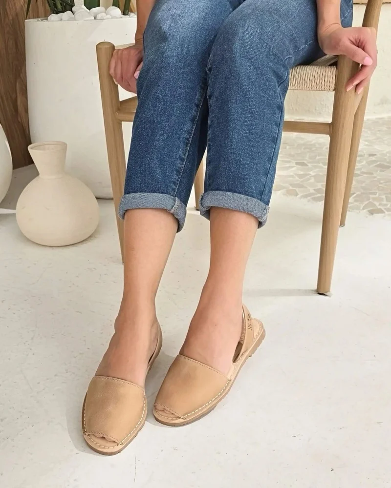 SHOEQ Caramel Luxe Avarca for Women | Best Price UAE