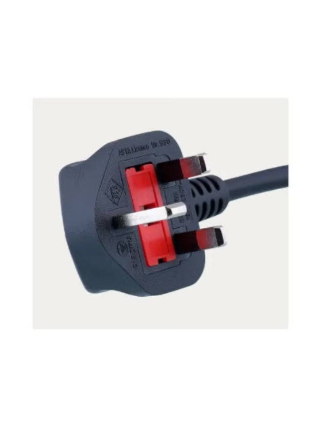 Terabyte Desktop power cable 3 Pin UK Europe power cord 3 pin desktop power cable LAptop, TV Monitor, Printers, Photo copier, LED,LCD Smart TVs - 1.5m Kettle Lead with support up to 220V, With fuse protection. - Image 2