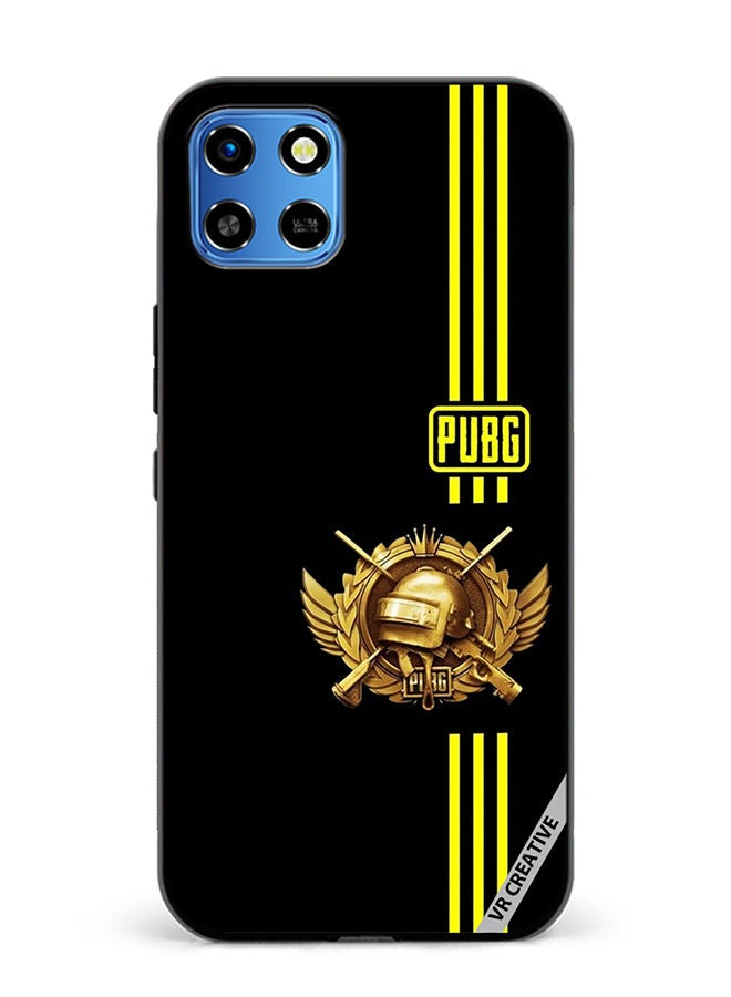 VR CREATIVE Protective Case Cover For Infinix Smart 6 HD Pubg Yellow Design Multicolour - Image 1