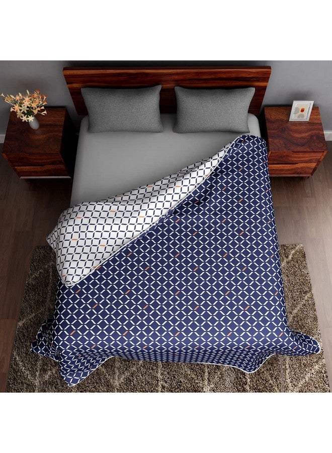 Sleepyhead Sleepyhead Honeycomb-120 Gsm Reversible Cotton Dohar|Ac Blanket(Double,84" X 88",Navy Blue&White),tc-200 - Image 4