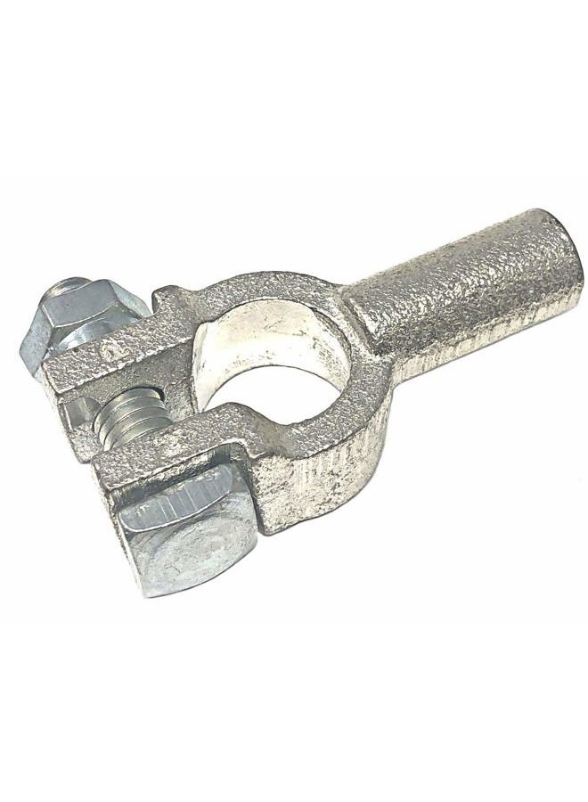 WindyNation Positive and Negative Pure Copper Top Post Battery Cable Ends Terminal Connectors + Dual Wall Adhesive Heat Shrink Tubing - 2/0 Gauge Silver BTC-2/0AG-PN-3/4HS-02 - Image 2