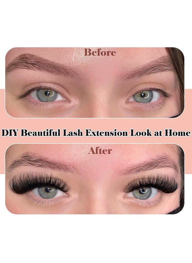 Newcally - False Eyelashes Russian Strip Lashes Wispy Mink Lashes Fluffy D Curl Fake Lashes Like Eyelash Extension Lash Strips 9 Pairs Pack - Image 1