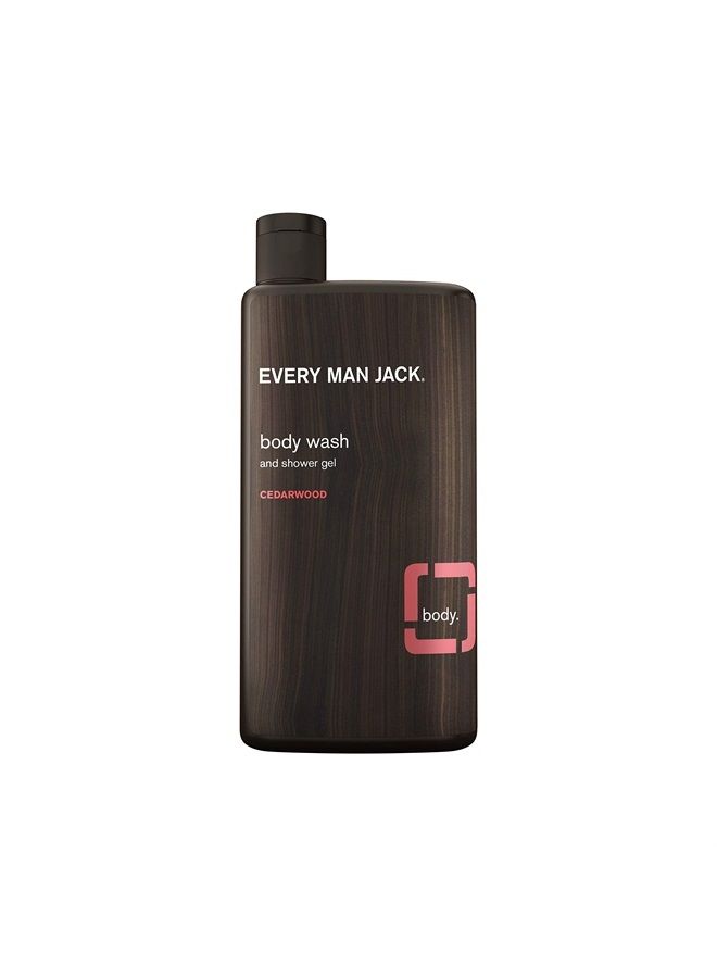 Every Man Jack Body Wash and Shower Gel Cedarwood, 16.9 Ounce  - Image 1