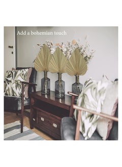 Generic Natural Dried Palm Leaves, 4PCS Large 18" Palm Fans, Perfect for Boho Wedding, Home Decor, Party Arrangements, Kitchen Vase, Farmhouse Table Centerpieces, Anniversary Decorations  - Image 2