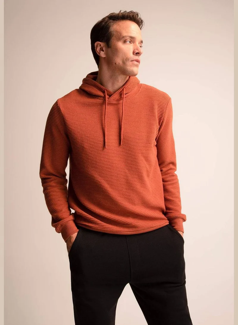 ديفاكتو Regular Fit Long Sleeve Hoodie