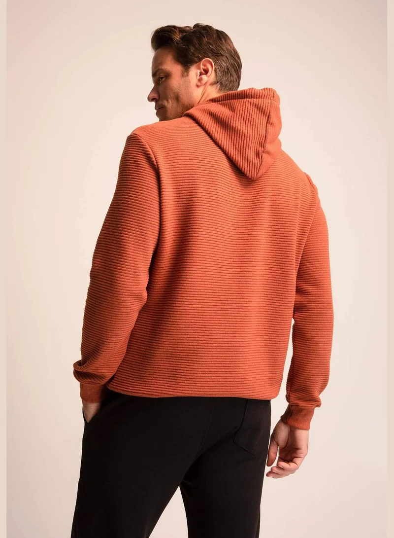 ديفاكتو Regular Fit Long Sleeve Hoodie