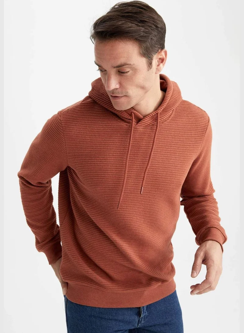 ديفاكتو Regular Fit Long Sleeve Hoodie