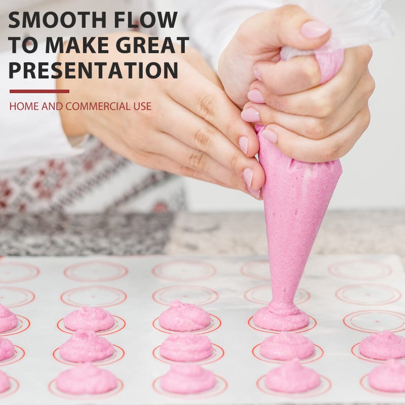 ChengFu 100pcs Disposable Small Piping Bags 8 inch, Mini Piping Bags, Pastry Piping Bags for Cream Frosting, Icing Bags for Cake and Dessert Decorations - Image 2