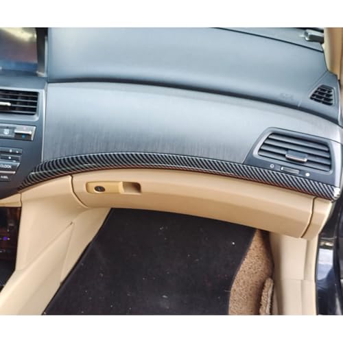 AEETUED Carbon Fiber Style Center Consoles Panel Stickers Dashboard Trims Strips Inner Decals for Honda Accord 2008 2009 2010 2011 2012 - Image 5