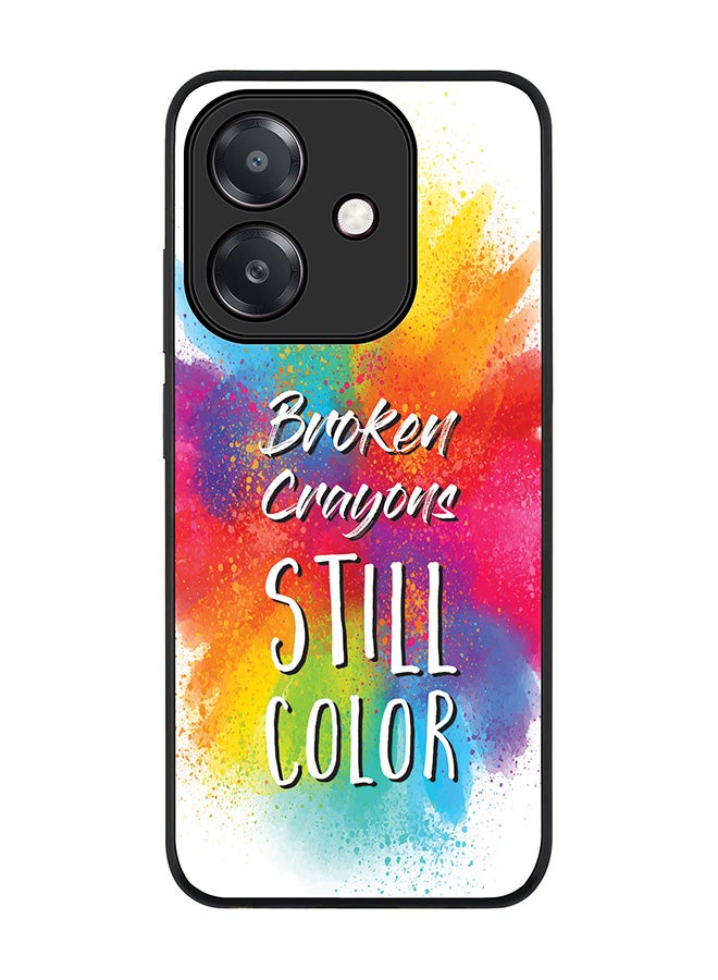 Stylizedd For Oppo A5i Case,Slim fit Camera Protection, Shockproof Thin Phone cover  -  Broken Colors