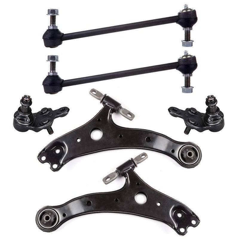 SOSOPART 6pc Set Front Suspension Kit Sway Bar Lower Control Arm and Ball Joint Lower Ball Joint Replacement for Lexus ES300 ES330 RX330 RX350 RX400h,for Toyota Avalon Camry for Highlander Solara - Image 1