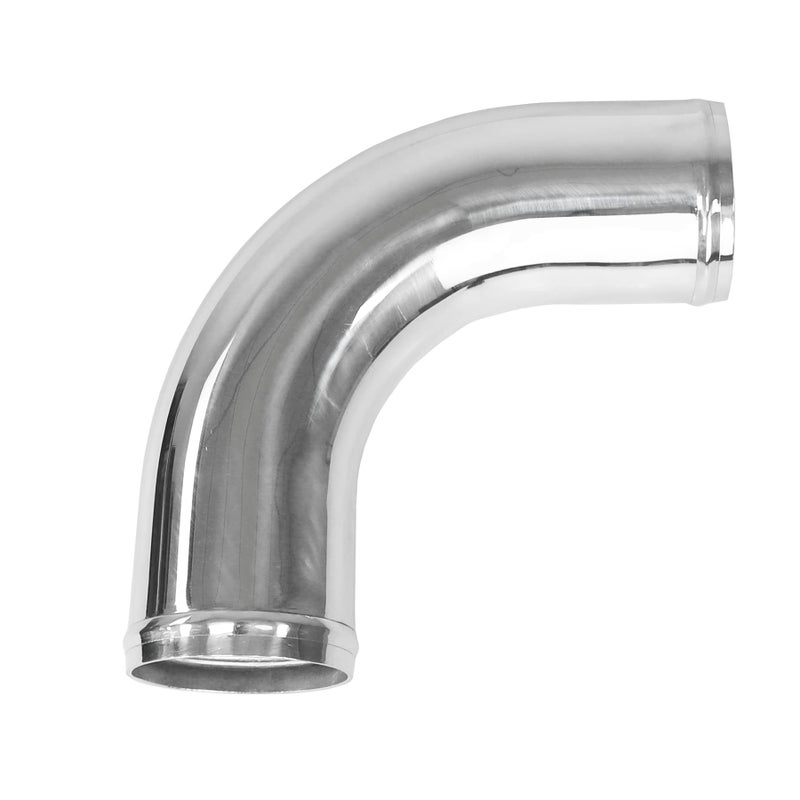 Ucreative 90 Degree Aluminum Alloy Tube Intercooler Pipe Air Intake Tube Silver Tone for Car OD 3 Inch (76mm)