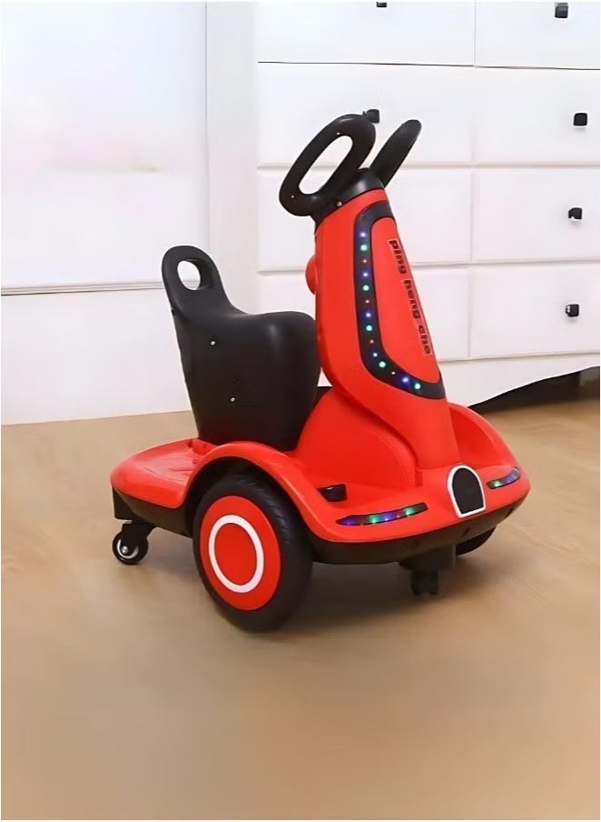 Multi-function electric Scooter for children, four-wheel electric Scooter with double drive, music and light, CN plug, styleKids Electric Scooter / Electric Scooter for Kids Girls  - Image 1