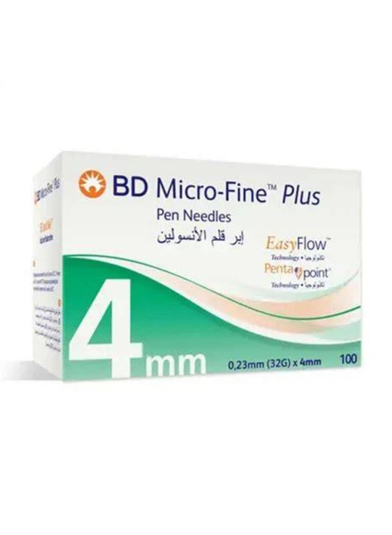 BD 100mm piece, 4g x 32 needles Insulin Pen BD Nano - FinePlus  - Image 1