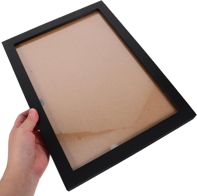 Wooden Photo Frame A4 Black Rounded Edge Picture Display Frame for Wall and Tabletop Home Décor Bedroom Photo Display - Image 4