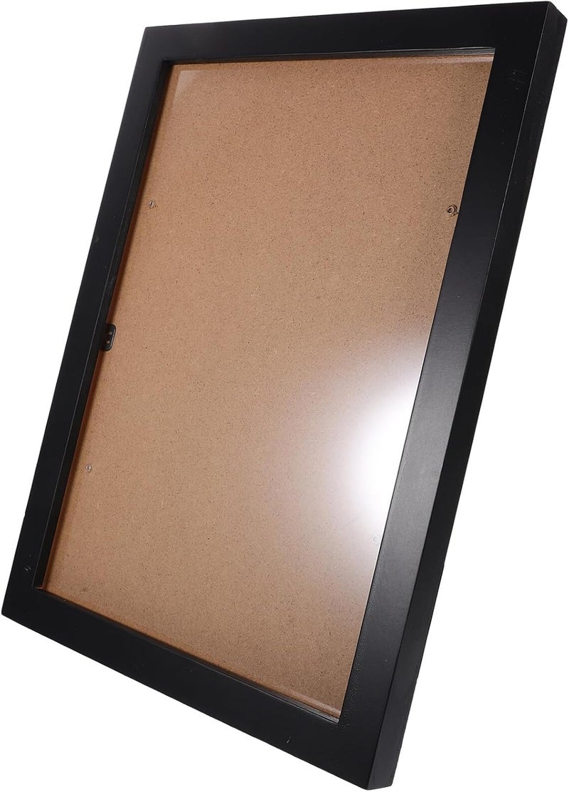 Wooden Photo Frame A4 Black Rounded Edge Picture Display Frame for Wall and Tabletop Home Décor Bedroom Photo Display - Image 1
