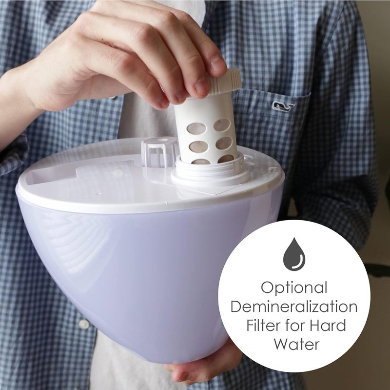 Crane White Drop Ultrasonic Cool Mist Teardrop Humidifier, 1 Gallon Tank, Baby Humidifier for Nursery, Bedroom, Plants, Office, Adjustable Mist Levels - Image 5