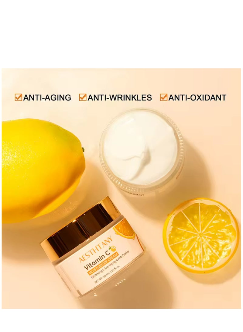 ايه اي اس تي اتش تي ايه ان واي كريم مرطب فيتامين C العضوي، كريم تبييض الوجه المضاد للتجاعيد ومضاد للشيخوخة - Image 4