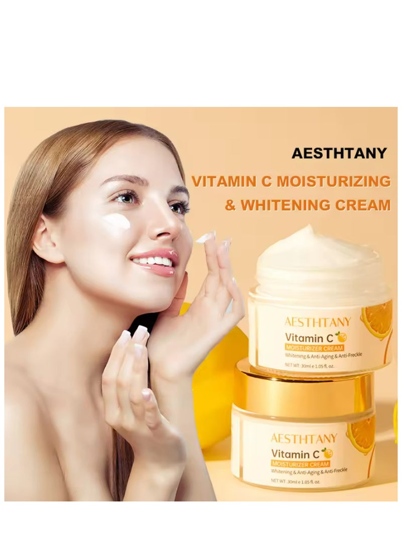 ايه اي اس تي اتش تي ايه ان واي كريم مرطب فيتامين C العضوي، كريم تبييض الوجه المضاد للتجاعيد ومضاد للشيخوخة - Image 2
