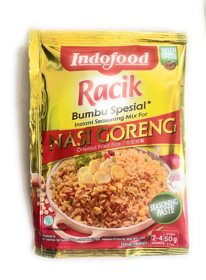 Indofood - Instant Seasoning MIX for - Nasi Goreng - Oriental Fried Rice - 6 x 1.7 Oz. / 50 G - Product of Indonesia - Image 1