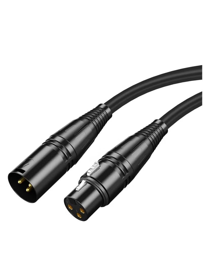 Microphone Cable Male To Female 3 Pin Cannon Balanced Extension Cable for Recording Applications, Mixers, Speaker Systems, DMX Lights, Mixer, Amplifiers (5 Meters) - Image 1