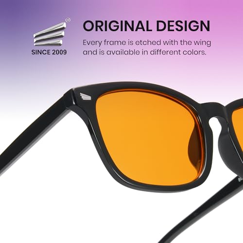 Cyxus Orange Blue Light Blocking Glasses for Men Women Gaming Glasses Redece Eye Strain Sleep Better 8082Z01 - Image 5