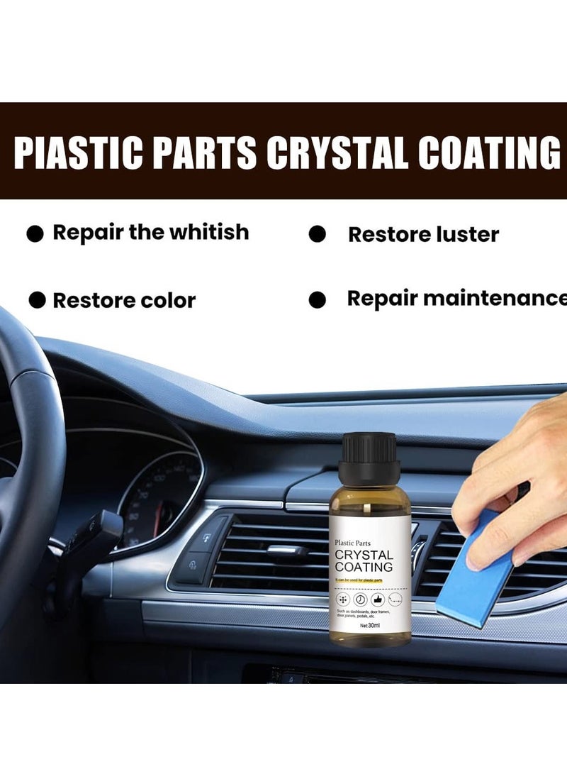 Excefore 2PCS Plastic Parts Crystal Coating, Long-Lasting Restorer and Refresher Agent for Automotive Plastic Parts, Crystal Coating for Car Plastic Parts, Plastic Restorer for Car  - Image 4