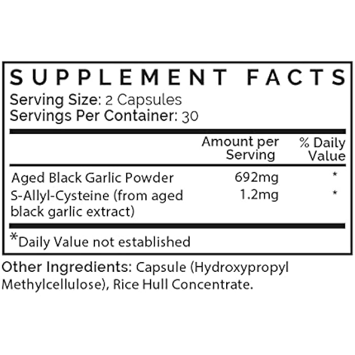 Think Remedy Aged Black Garlic Capsules - Garlic Pills - Less Odor - 60 Capsules - Allium Sativum Supplement - More Effective Than Allicin - Image 5