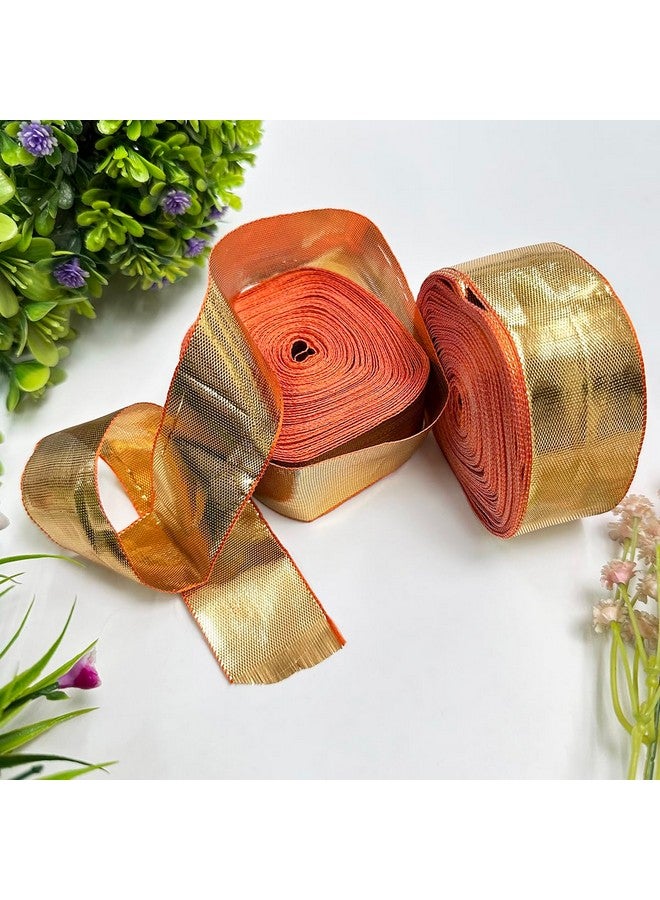 EmbroideryMaterial Golden Laces and Borders Material, Gota Patti Lace for Saree Border, Blouse, Dresses, Saree, Dupatta, Kurti, Lehenga, Suits & DIY Cloth Embellishment (3.1 CM Wide, 50 Meters) - Image 5