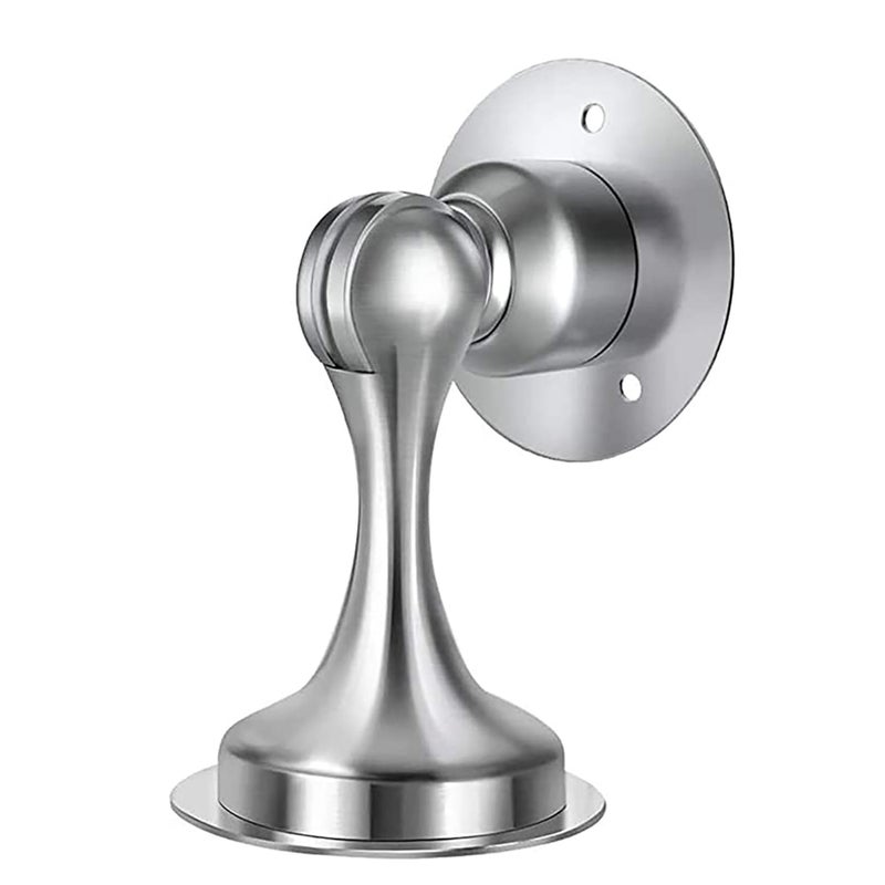 SOLARAE Door Stopper Magnetic Door Stop Stainless Steel Magnetic Door Holder with 3M Double Sided Adhesive Tape for No Drilling Screws for Stronger Mount Door 2 Pack - Image 1