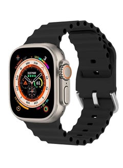 "Ocean Band for Apple Watch – Adjustable Soft Silicone Sport Band, 49mm to 38mm, Breathable Elastic Wristband for Series Ultra, 8, 7, SE, 6, 5, 4, 3, 2, 1"