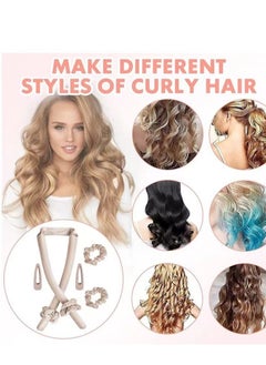 Daytoyz Heatless Curling Rod Headband – Premium Rods for Tight and Loose Curls - Mulberry Silk Wave Curler Soft Plush Cotton Filling Hairclips, Scrunchies  - Image 5