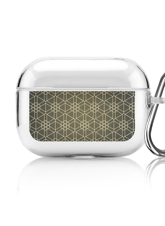 Stylizedd - Classic Clear printed Case for Apple AirPods Pro 2nd Generation Thin Transparent Cover [Designed for Apple AirPods Pro 2nd Generation] - Hexarab - Image 1