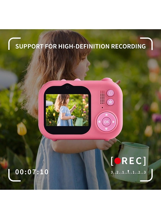 XiuWoo Kids Camera with Tripod, Birthday Gifts for Girls/Boys Age 3-9yr,Cute Portable Little Girls/Boys Gifts Kids Camera Toys for 3-12 Year Old Boys/Girls,Selfie Camera for Kids - Image 4