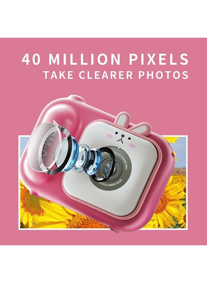 XiuWoo Kids Camera with Tripod, Birthday Gifts for Girls/Boys Age 3-9yr,Cute Portable Little Girls/Boys Gifts Kids Camera Toys for 3-12 Year Old Boys/Girls,Selfie Camera for Kids - Image 3