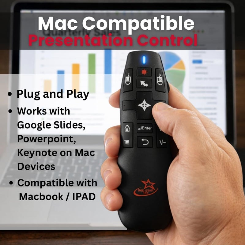 جهاز التحكم عن بعد اللاسلكي لعروض PowerPoint التقديمية من مع مؤشر لاسلكي (PR-820) من - Image 3