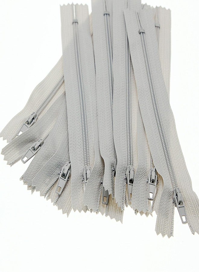 SHUNLI #3 Nylon Coil Zipper,Gray Closed End Zippers Bulk for DIY Tailor Sewing Crafts,Bags,Purses(20 PCS/Pack,24 Inch) SHUNLI - Image 4