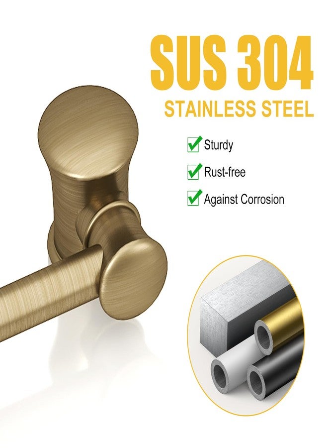 BESy حامل مناشف من النحاس العتيق من BESy، مقاس 17 بوصة، حامل مناشف يدوي، حامل مناشف للحمام، حامل مناشف قائم بذاته، حلقة مناشف من الفولاذ المقاوم للصدأ، ملحقات تركيب، رف مناشف - Image 5