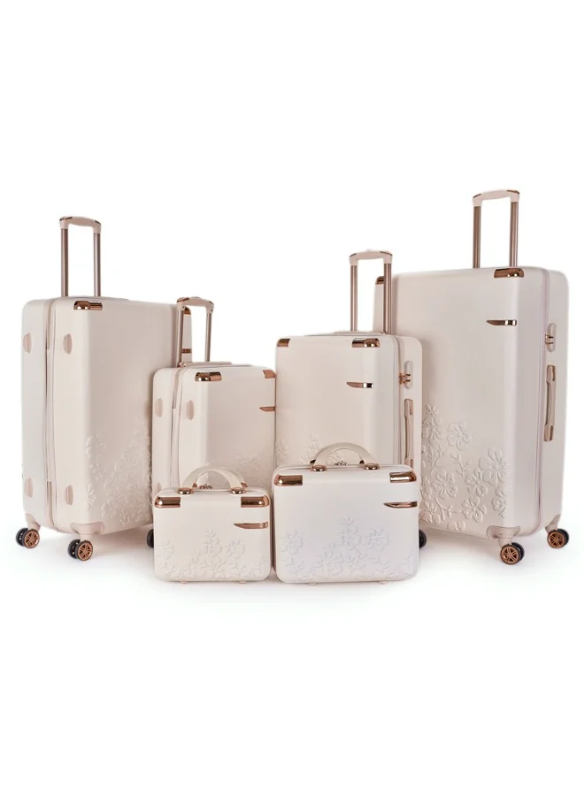 LIMRA A travel bag set consisting of 6 luggage bags Beige color, size 32"/28"/24"/20"/15"/12 inches